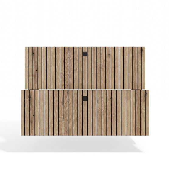 VJEŠALICA ISPOD UMIVAONIKA TIGO 80 2S HRAST EVOKE 2 LADICE S UREZBA PREDNJA PLOČA VJEŠALICA