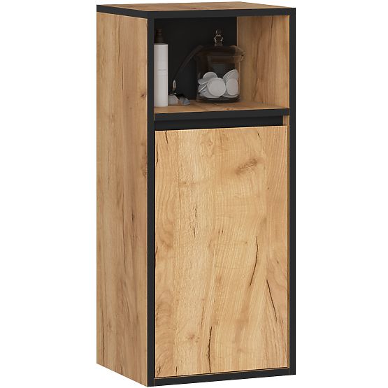 VJEŠALICA ZA KUPAONSKI ORMARIĆ VAMI W35 1D 1W HRAST CRAFT / CRNA