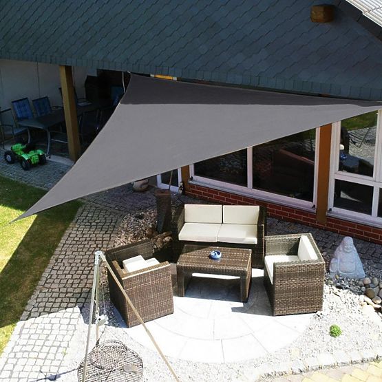 Vodootporna sunčana tenda krović 4x4x4m ModernHome - siva