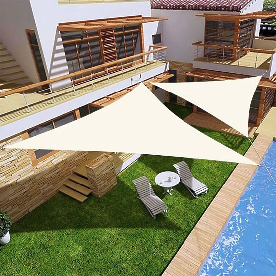 Vodootporna suncobranska tenda 5x5x5m ModernHome - bež