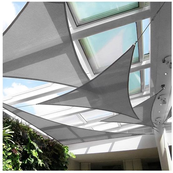 Vodootporna suncobranska tenda 5x5x5m ModernHome - siva