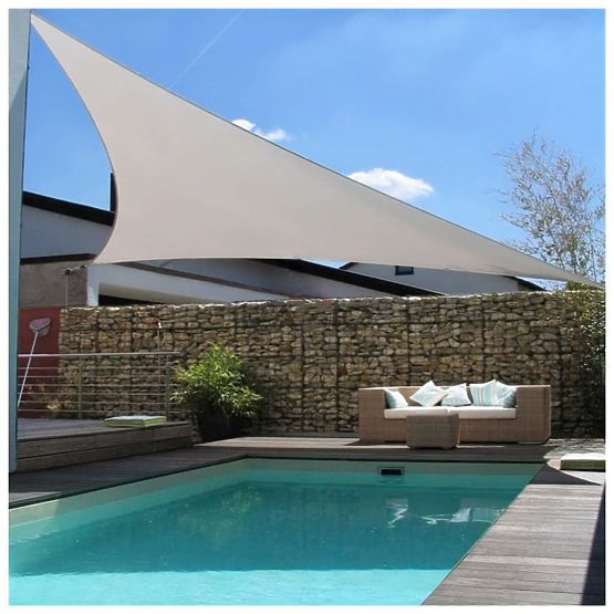 Vodootporna suncobranska tenda 5x5x5m ModernHome - siva