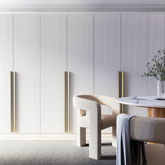 Vrata za ormar Neroli, 45,6 cm, jednostruki utori, bijela