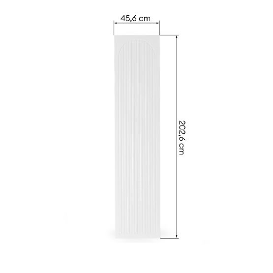 Vrata za ormar Neroli, 45,6 cm, lučne utore, bijela, desna