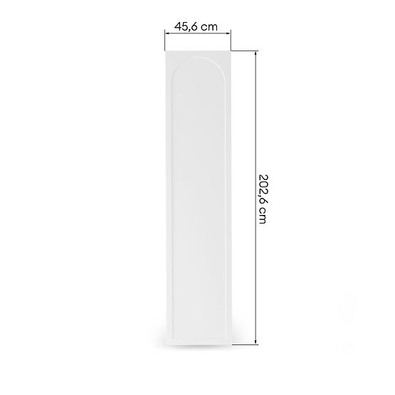 Vrata za ormar Neroli, 45,6 cm, lučni umetak, bijela, lijeva