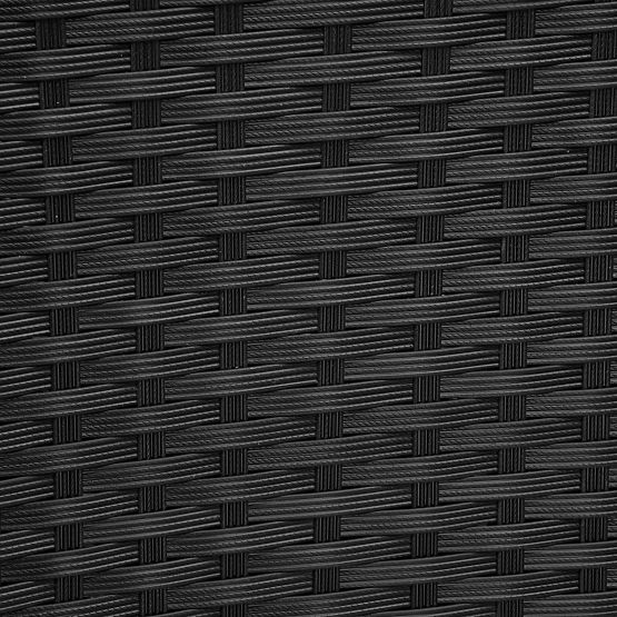 Vrtna klupa od tehnoratana sofa CORDOBA crna s bež jastucima