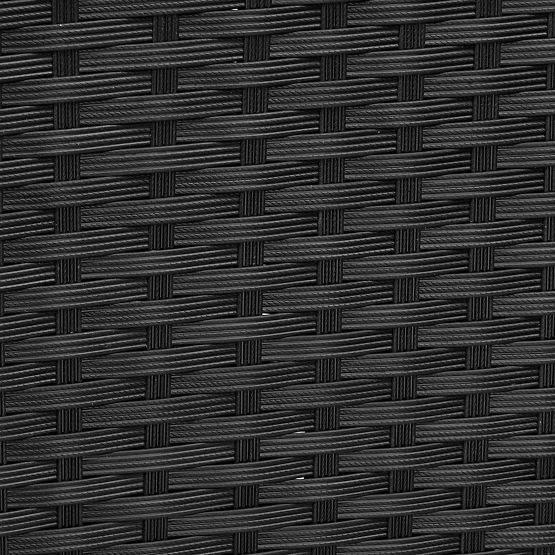 Vrtna klupa od tehnoratana sofa CORDOBA crna sa sivim jastucima