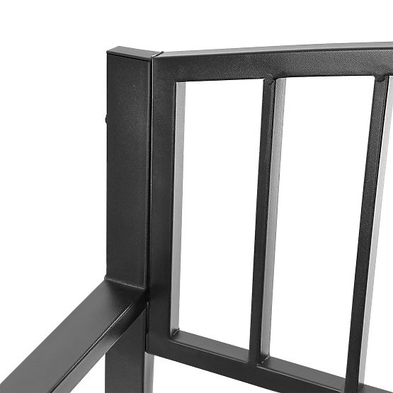 Vrtna klupa s naslonom parkovna za terasu balkon metalna konstrukcija