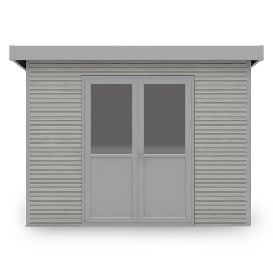 Vrtna kućica Ardena 3x3 m 9 m², tamno siva, kompozitno drvo, aluminij, jednostavna montaža
