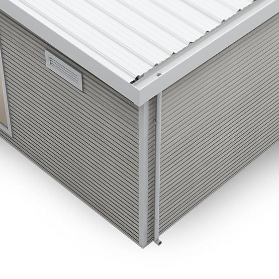 Vrtna kućica Ardena 4x3 m 12 m², tamno siva, kompozitno drvo, aluminij, jednostavna montaža