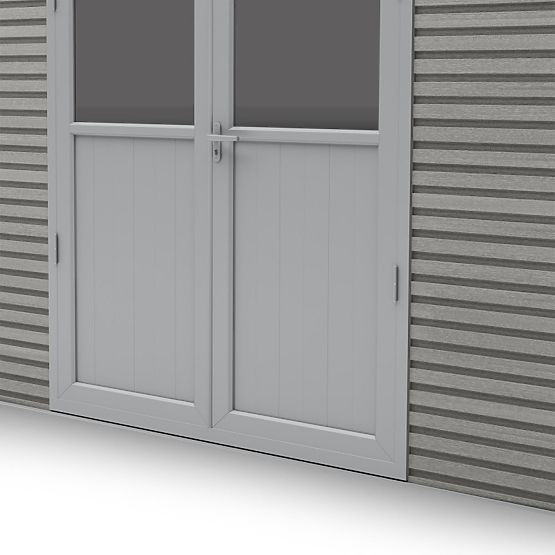 Vrtna kućica Ardena 4x3 m 12 m², tamno siva, kompozitno drvo, aluminij, jednostavna montaža