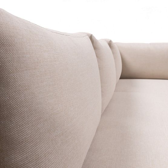 Vrtna kutna garnitura s stolom Borgo, akacijevo drvo FSC, tikovina izgled, bež