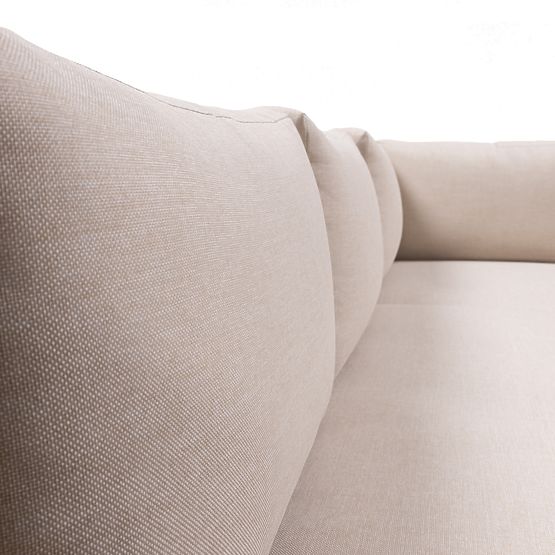 Vrtna kutna garnitura s stolom Borgo, akacijevo drvo FSC, tikovina izgled, bež