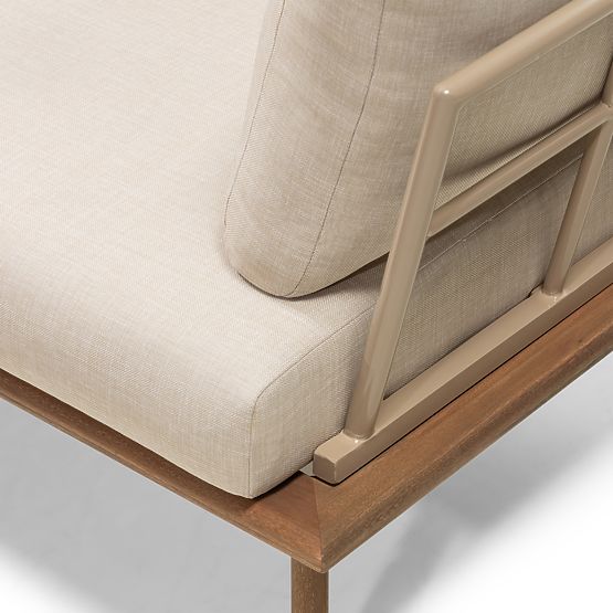 Vrtna kutna garnitura s stolom Penne, eukaliptusovo drvo FSC, bež