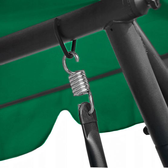 Vrtna ljuljačka 2u1 s jastucima zelena