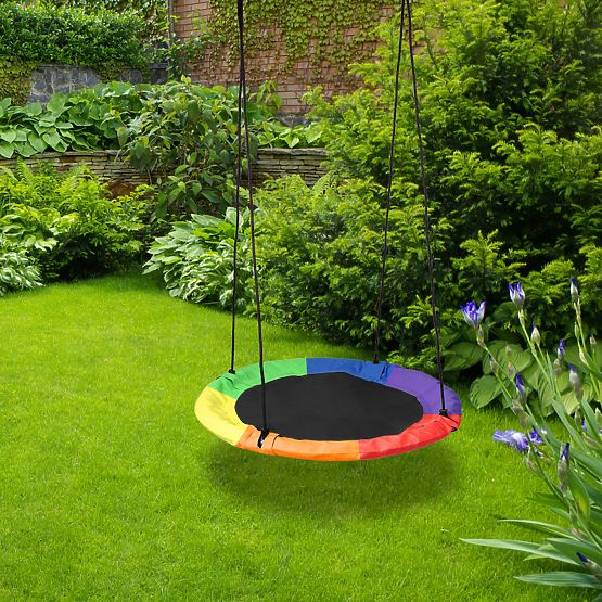 Vrtna ljuljačka gnijezdo Romek multicolor 60 cm