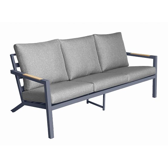 Vrtna sofa s 3 sjedala MISTERIOSO udobna sofa za balkon 190cm