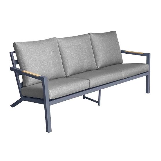 Vrtna sofa s 3 sjedala MISTERIOSO udobna sofa za balkon 190cm