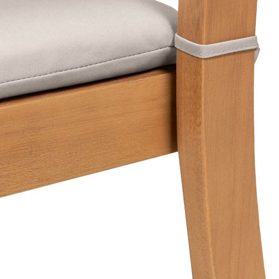 Vrtna stolica Familis ll eukaliptusovo drvo FSC, izgled tikovine, svijetlosiva