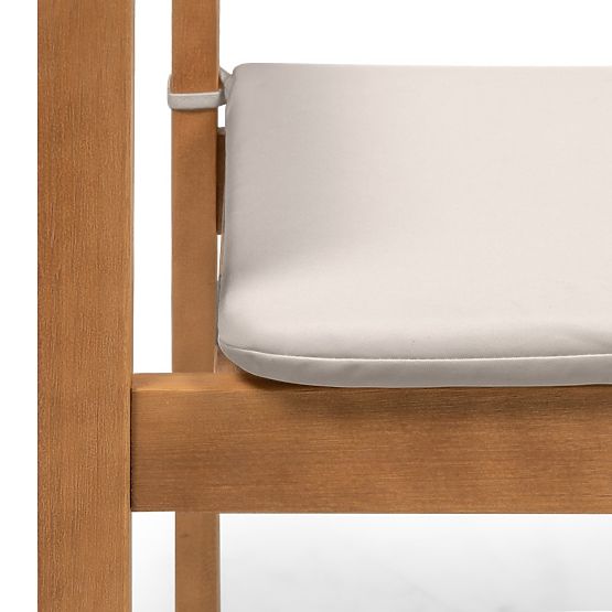 Vrtna stolica Familis ll eukaliptusovo drvo FSC, izgled tikovine, svijetlosiva