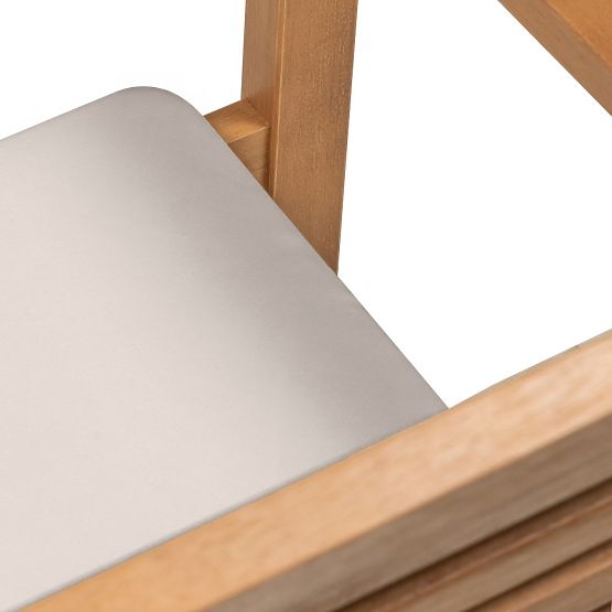 Vrtna stolica Familis ll eukaliptusovo drvo FSC, izgled tikovine, svijetlosiva