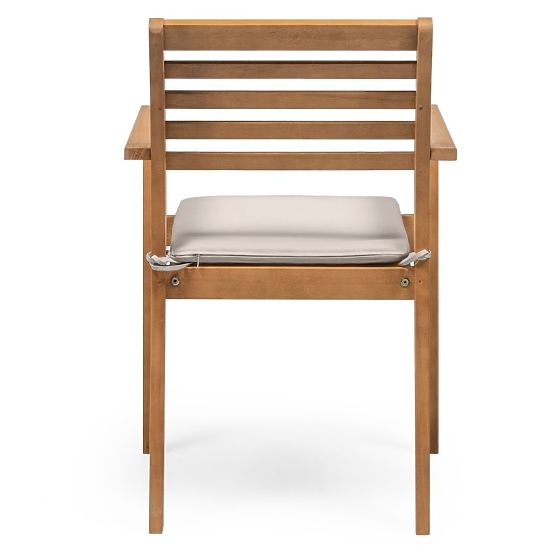 Vrtna stolica Familis ll eukaliptusovo drvo FSC, izgled tikovine, svijetlosiva