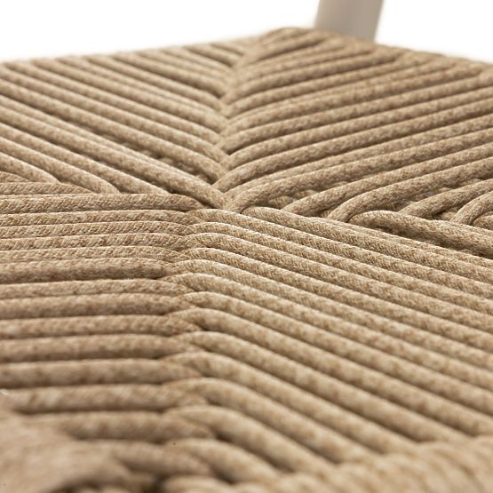 Vrtna stolica Piretto, tehnoratan, aluminij, svijetlo bež/svijetlo smeđa