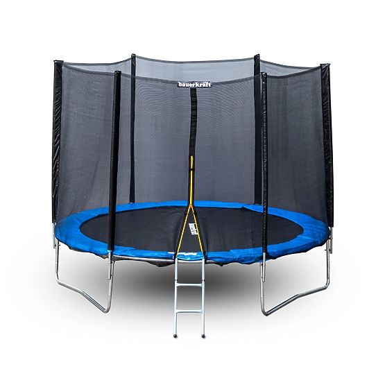 Vrtna trampolina s vanjskom mrežom promjera 10 ft 304-312 cm + ljestve