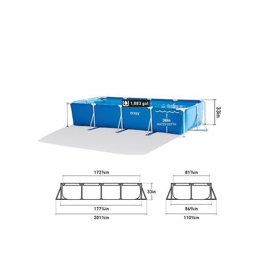 Vrtni bazen s okvirom 450x220x84 7127L INTEX 28273