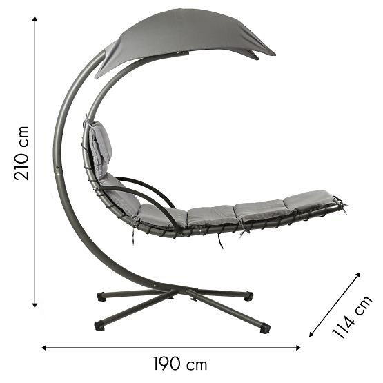 Vrtni ležaljka ljuljačka viseća stolica viseća košara ModernHome