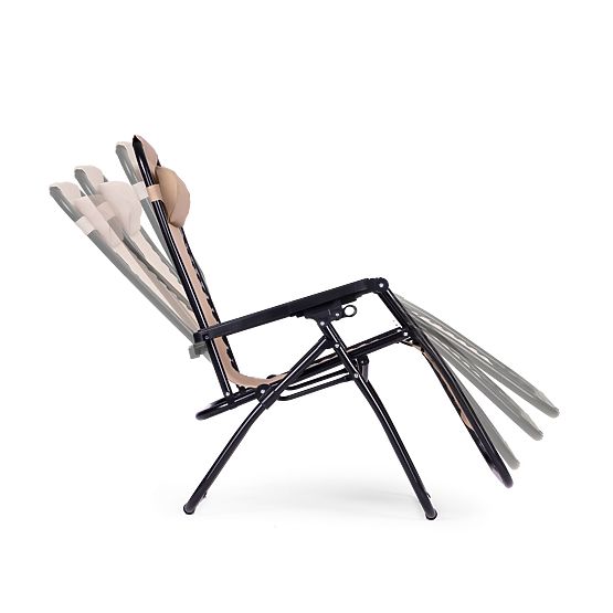 Vrtni ležaljka s podesivim naslonom ZERO GRAVITY ModernHome - bež