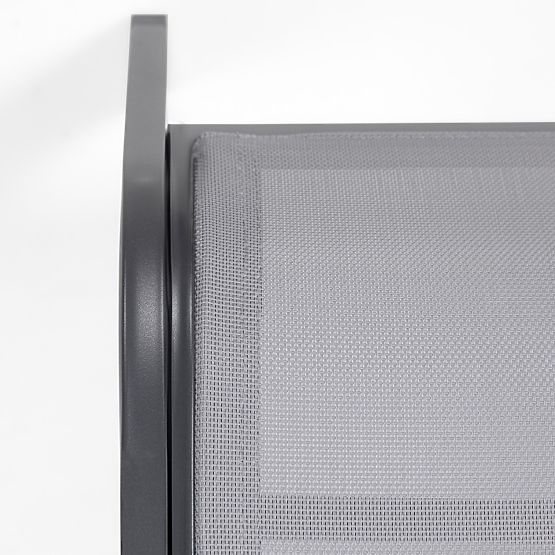 Vrtni ležaljka Sandy podesiva, siva/tamno siva