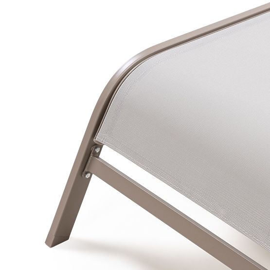 Vrtni ležaljka Sandy podesiva, svijetlosiva/bež