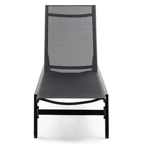 Vrtni ležaljka Shelly podesiva, aluminijska, grafitna