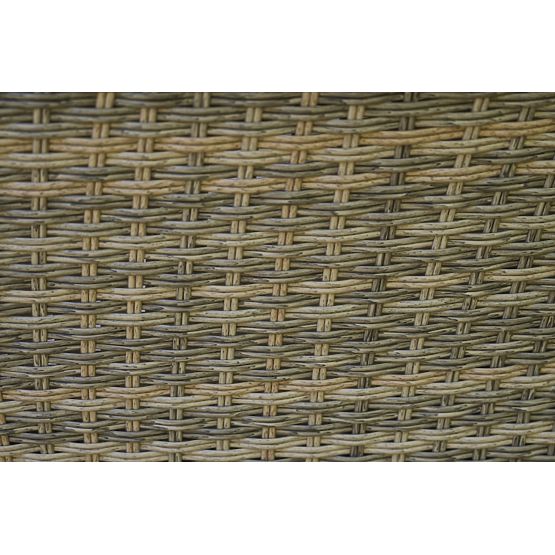 Vrtni namještaj od tehnoratana (velika trosjedna sofa + 2 fotelje + stolić) LARGO Siva mješavina