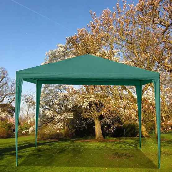 Vrtni paviljon 3x3 m 4 zida zeleni MultiGarden
