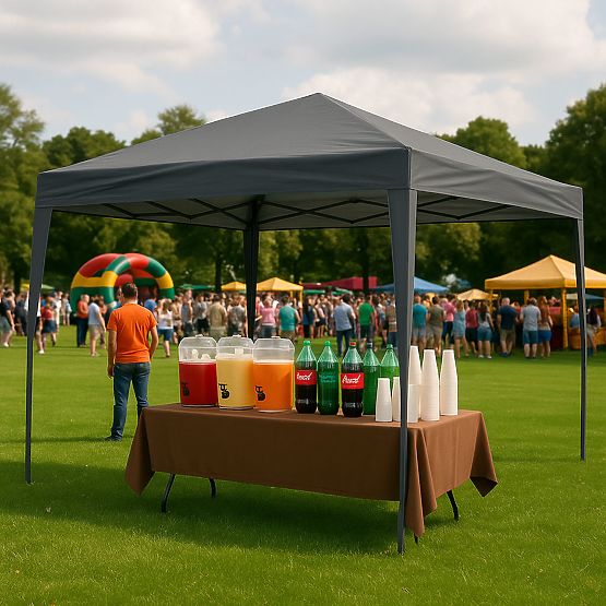 Vrtni paviljon 3x3 m automatski sklopivi krov za vrt na terasu MultiGarden