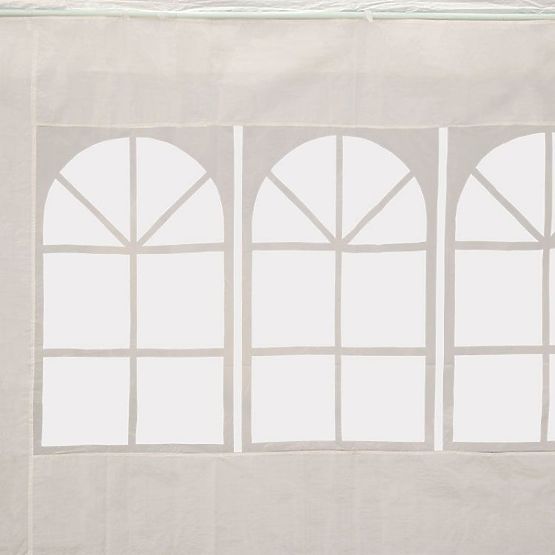 Vrtni paviljon šator 3x6 m 6 zidova bijeli MultiGarden