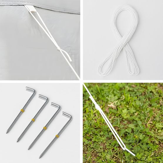 Vrtni paviljonski šator 3x3 m automatski sklopivi + 4 bočne stijenke MultiGarden