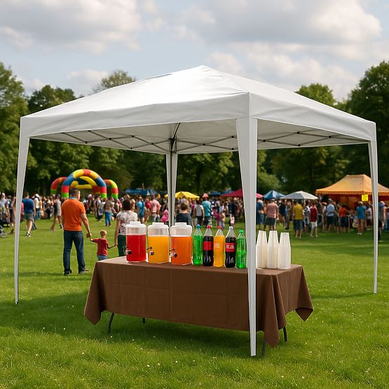 Vrtni paviljonski šator 3x3 m automatski sklopivi krov za vrt na terasu MultiGarden