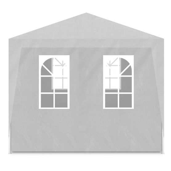 Vrtni prodajni paviljon 3x9 m 8 zidova bijeli MultiGarden