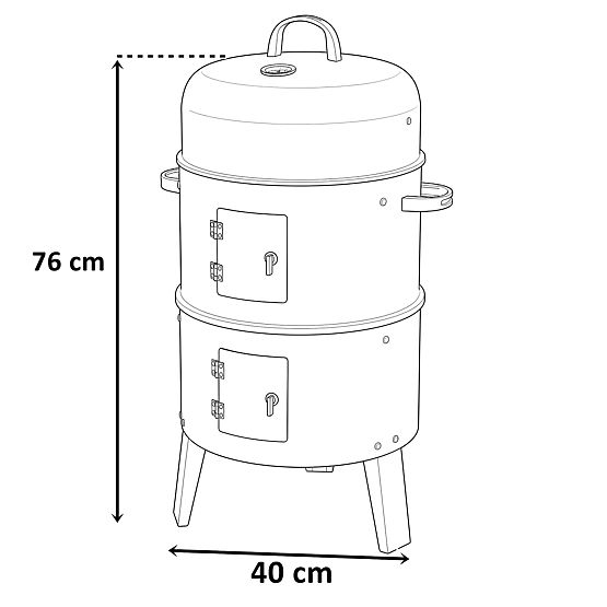 Vrtni pušnica roštilj peć FUMARO