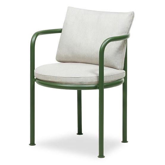 Vrtni set Amarello, stol 220 cm + 6 stolica, aluminijski, svijetlo bež/zeleni
