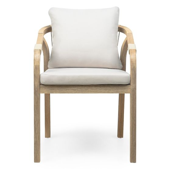 Vrtni set Castello, proširivi stol 200-295 cm + 6 stolica s pletenim naslonom, akacijevo drvo FSC