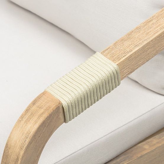 Vrtni set Castello, stol na razvlačenje 200-295 cm + 8 stolica s pletivom, akacijevo drvo FSC