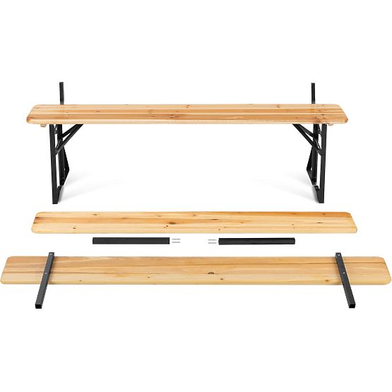 Vrtni set čelično-drveni PORTER 170 cm stol + 2 klupe