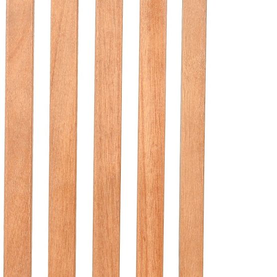 Vrtni set Familis stol 160 cm + 4 stolice s podesivim naslonima i krem jastucima, drvo