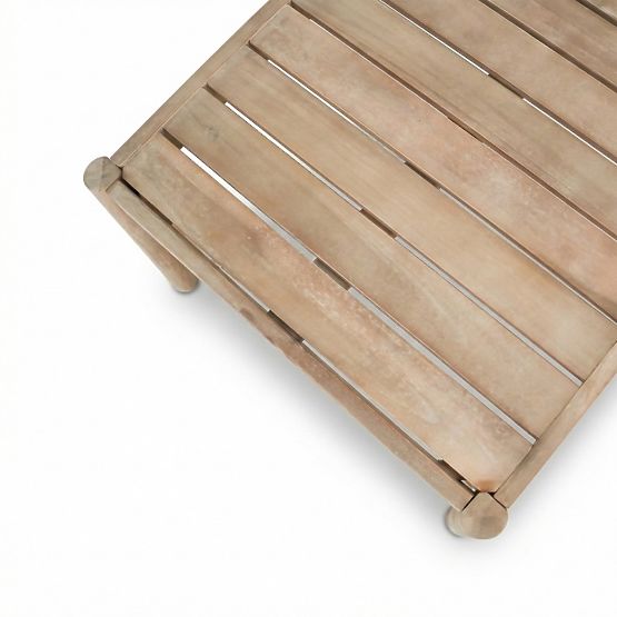 Vrtni set namještaja Fiorentino 2 izgled tikovine, pletenje, svijetlo akacijevo drvo FSC, bež, zaobl