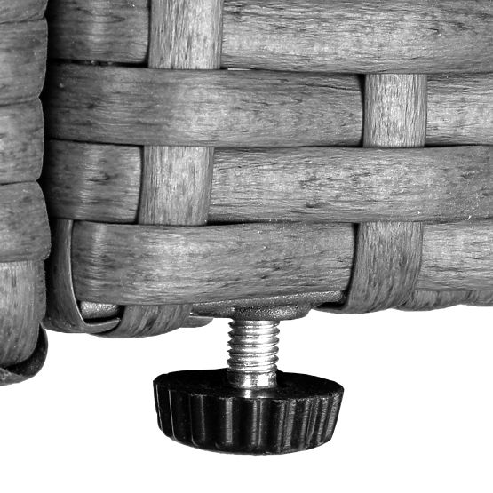 Vrtni set namještaja FLORENCJA siva sofa otomana