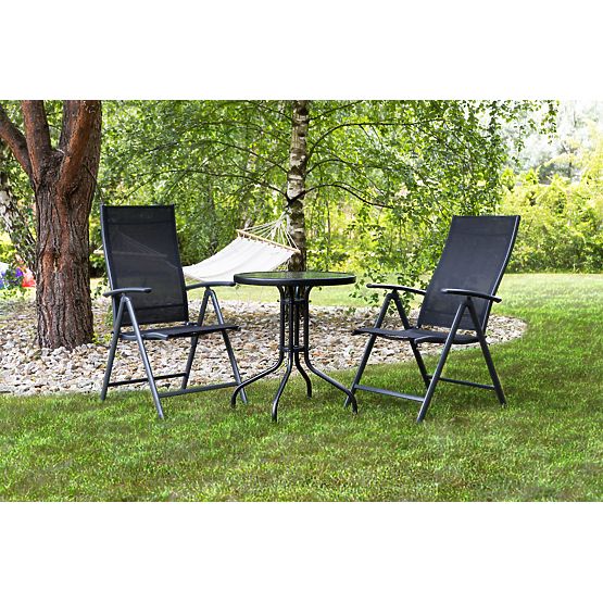 Vrtni stol 60 cm kaljeno staklo stol za vrt terasu balkon